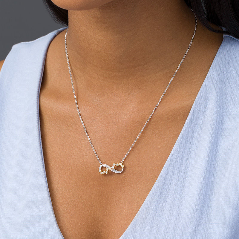 Infinity Cross Necklace Sterling Silver - Eleganzia Jewelry