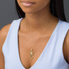 Thumbnail Image 2 of Diamond Accent Dreamcatcher Pendant in Sterling Silver and 14K Gold Plate