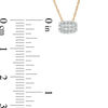 Thumbnail Image 2 of 0.10 CT. T.W. Composite Diamond Cushion Pendant in 10K Gold
