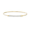 Thumbnail Image 1 of 0.15 CT. T.W. Composite Diamond Bangle in 10K Gold