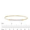 Thumbnail Image 3 of 0.15 CT. T.W. Composite Diamond Bangle in 10K Gold