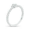 Thumbnail Image 2 of Diamond Accent Star Beaded Shank Ring in 10K White Gold
