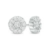 Thumbnail Image 1 of 0.50 CT. T.W. Diamond Frame Stud Earrings in 10K White Gold