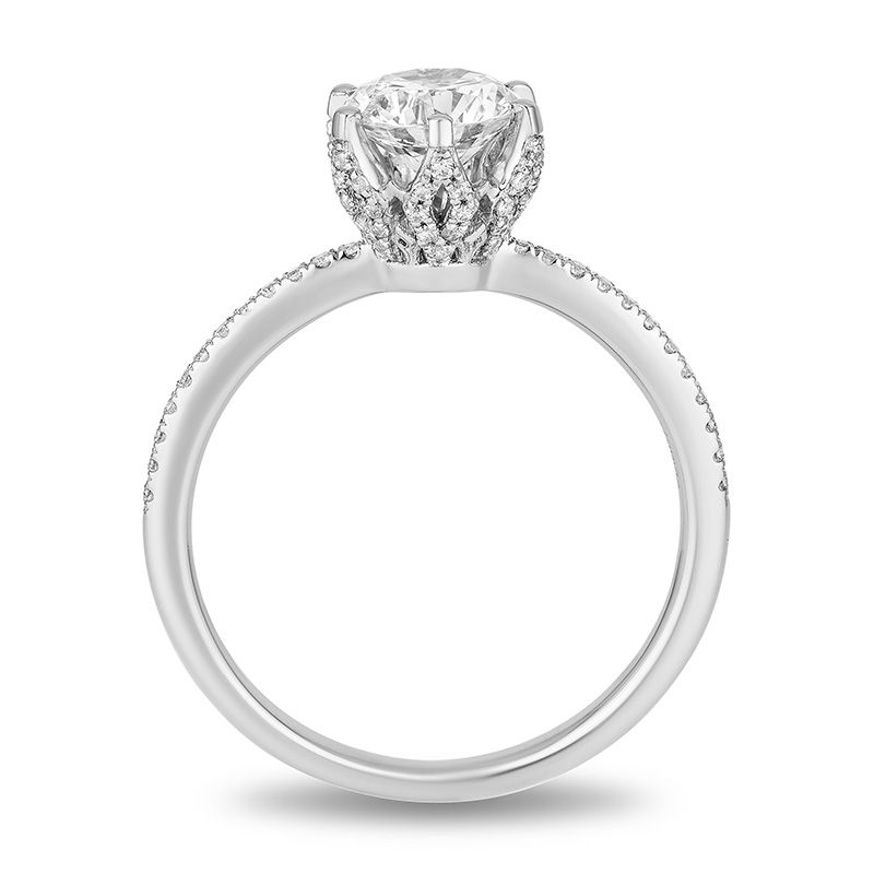 Enchanted Disney Elsa 1.25 CT. T.W. Diamond Snowflake Engagement Ring in 14K White Gold