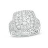 Thumbnail Image 0 of 1.95 CT. T.W. Diamond Double Cushion Frame Bridal Set in 10K White Gold