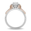 Thumbnail Image 2 of Enchanted Disney Snow White 1.00 CT. T.W. Oval Diamond Frame Bow Engagement Ring in 14K Two-Tone Gold