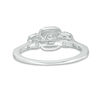 Thumbnail Image 3 of 0.50 CT. T.W. Diamond Past Present Future® Cushion Frame Engagement Ring in 10K White Gold