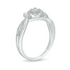 Thumbnail Image 2 of 0.085 CT. T.W. Composite Diamond Ribbon Split Shank Promise Ring in Sterling Silver