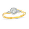 Thumbnail Image 0 of 0.145 CT. T.W. Composite Diamond Promise Ring in 10K Gold