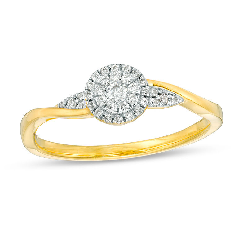 0.145 CT. T.W. Composite Diamond Promise Ring in 10K Gold
