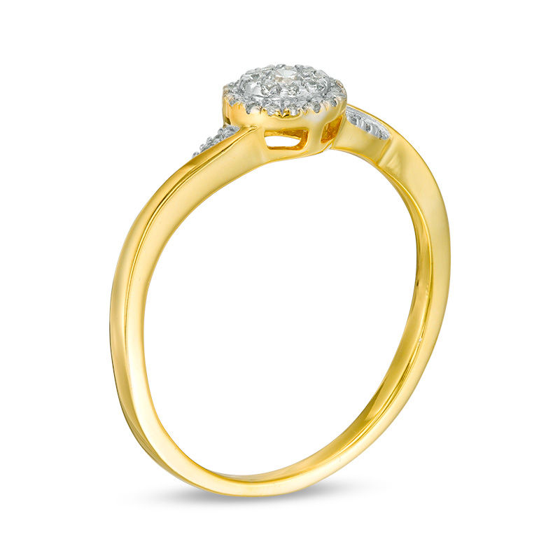 0.145 CT. T.W. Composite Diamond Promise Ring in 10K Gold