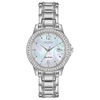 Ladies' Citizen Eco-Drive® Crystal Accent Watch with Mother-of-Pearl Dial (Model: FE1170-51N)