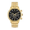 Thumbnail Image 0 of Men's Bulova Diamond Accent Gold-Tone Chronograph Watch with Black Dial (Model: 97D119)
