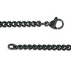 Thumbnail Image 3 of Men's Bevelled Edge Dog Tag Pendant in Stainless Steel with Black and Rose IP - 24&quot;