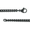 Thumbnail Image 3 of Men's Bevelled Edge Cross Pendant in Stainless Steel with Black and Rose IP - 24"