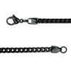 Thumbnail Image 3 of Men's 3.0mm Franco Snake Chain Necklace in Stainless Steel with Black IP - 24"