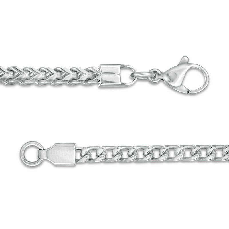 Men's 3.0mm Franco Chain Bracelet in Stainless Steel - 8.5"