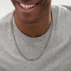 Thumbnail Image 2 of Men's 3.0mm Franco Snake Chain Necklace in Stainless Steel - 24"