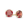 Thumbnail Image 0 of 5.0m Garnet Solitaire Stud Earrings in 10K Gold