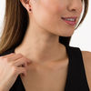 Thumbnail Image 2 of 5.0m Garnet Solitaire Stud Earrings in 10K Gold