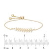 Thumbnail Image 2 of Leaf Vine Bolo Bracelet in 10K Gold - 9.5"