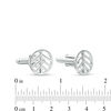 Thumbnail Image 2 of Men's Divided Open Circle Cuff Links in Sterling Silver