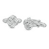Thumbnail Image 1 of Men's Love Knot Cuff Links in Sterling Silver