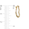 Thumbnail Image 2 of 17.0mm Tilted Tube Heart-Shaped Hoop Earrings in 14K Gold