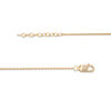 Thumbnail Image 2 of 6.0mm Lab-Created Emerald and White Sapphire Accent Anklet in 10K Gold - 10"