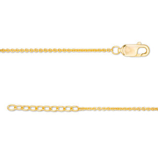 Four-Leaf Clover Anklet in 10K Gold - 10"