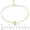 Thumbnail Image 2 of Etched Pineapple Anklet in 10K Gold - 10"