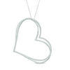 Thumbnail Image 0 of The Kindred Heart from Vera Wang Love Collection 0.95 CT. T.W. Diamond Tilted Pendant in Sterling Silver - 19"