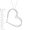 Thumbnail Image 3 of The Kindred Heart from Vera Wang Love Collection 0.95 CT. T.W. Diamond Tilted Pendant in Sterling Silver - 19"