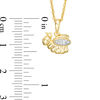 Thumbnail Image 1 of Diamond Accent Bumblebee Pendant in 10K Gold