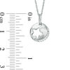 Thumbnail Image 1 of Diamond Accent Star Cutout Circle Pendant in Sterling Silver