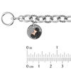 Thumbnail Image 3 of Mickey Mouse & Minnie Mouse 0.23 CT. T.W. Black Diamond Bracelet in Sterling Silver and 10K Rose Gold - 7.5"
