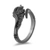 Thumbnail Image 1 of Enchanted Disney Villains Maleficent 0.20 CT. T.W. Black Diamond Ring in Sterling Silver with Black Rhodium