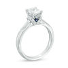Vera Wang Love Collection 1.12 CT. T.W. Oval Diamond Collar Engagement Ring in 14K White Gold