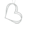Thumbnail Image 0 of The Kindred Heart from Vera Wang Love Collection 0.58 CT. T.W. Diamond Tilted Pendant in Sterling Silver - 19"