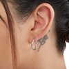 Thumbnail Image 2 of 20.0mm Tube Hoop Earrings in Sterling Silver