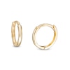 Thumbnail Image 0 of Child's Square Huggie Hoop Earrings in 10K Gold