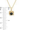 Thumbnail Image 2 of 0.37 CT. Black Diamond Solitaire Love Knot Pendant in 10K Gold