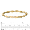 Thumbnail Image 2 of 5.0mm Multi-Finish Twisted Ribbons Hinged Bangle in 14K Gold
