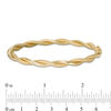Thumbnail Image 3 of 5.0mm Multi-Finish Twisted Ribbons Hinged Bangle in 14K Gold