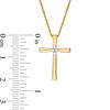 Thumbnail Image 3 of 0.23 CT. T.W. Diamond Reversible Cross Pendant in 10K Gold with White Rhodium