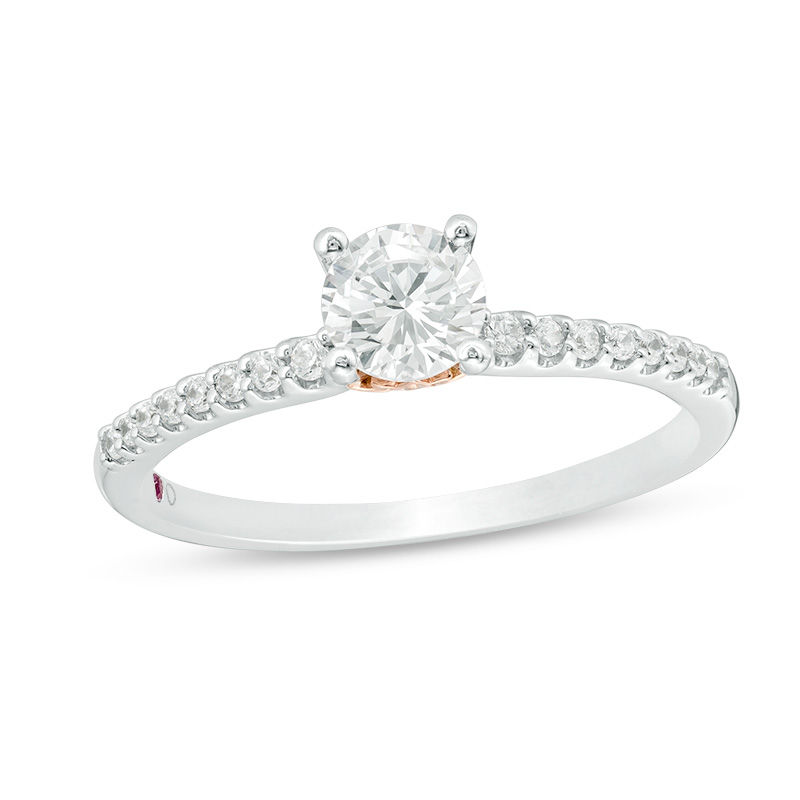 Peoples 100-Year Anniversary 0.59 CT. T.W. Certified Canadian Diamond Engagement Ring in 14K Two-Tone Gold (I/I1)