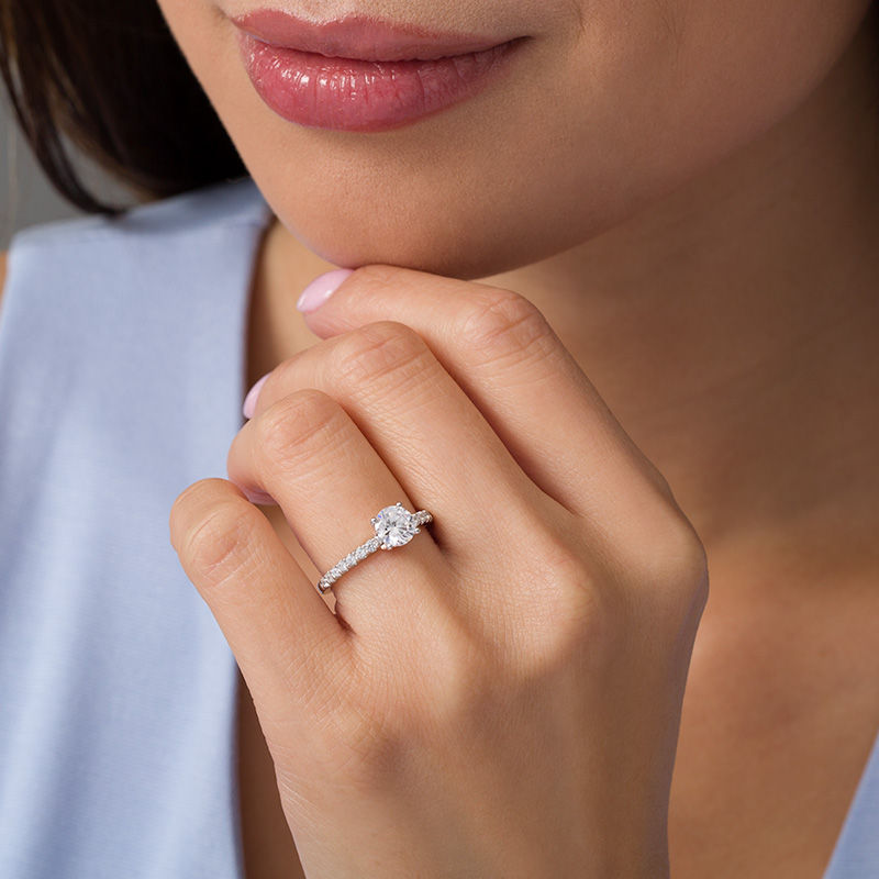 Main Image 2 of Peoples 100-Year Anniversary 1.25 CT. T.W. Certified Canadian Diamond Engagement Ring in 14K Two-Tone Gold (I/I1)