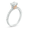Thumbnail Image 3 of Peoples 100-Year Anniversary 1.25 CT. T.W. Certified Canadian Diamond Engagement Ring in 14K Two-Tone Gold (I/I1)