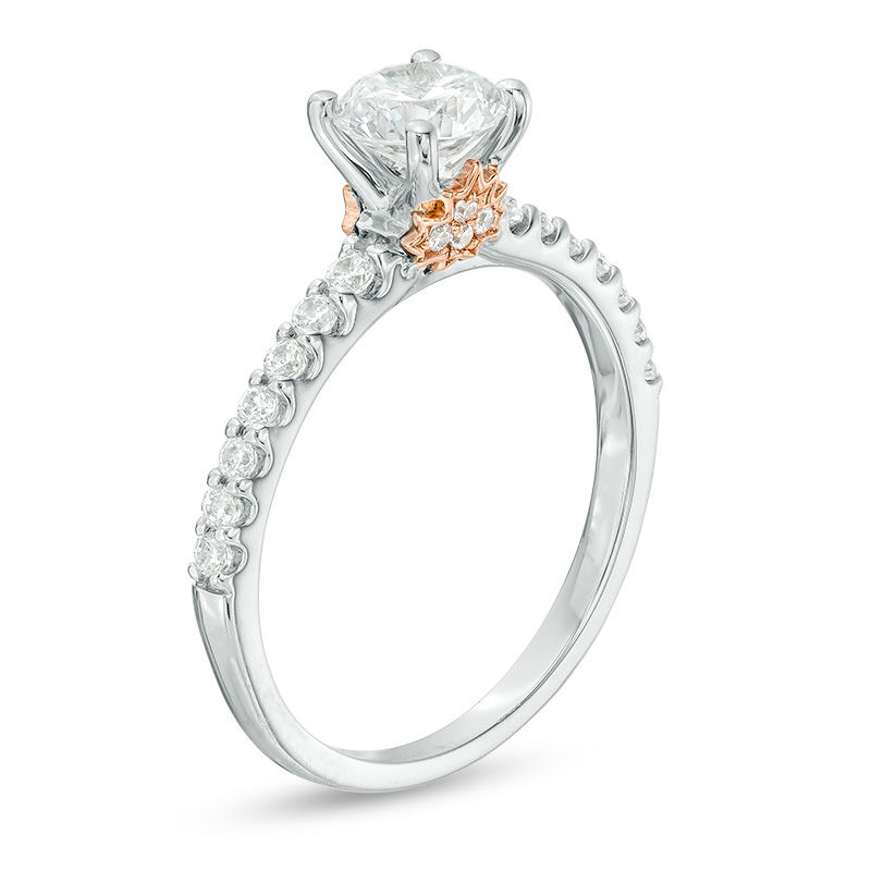 Main Image 3 of Peoples 100-Year Anniversary 1.25 CT. T.W. Certified Canadian Diamond Engagement Ring in 14K Two-Tone Gold (I/I1)