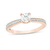 Thumbnail Image 1 of Peoples 100-Year Anniversary 0.59 CT. T.W. Certified Canadian Diamond Engagement Ring in 14K Rose Gold (I/I1)